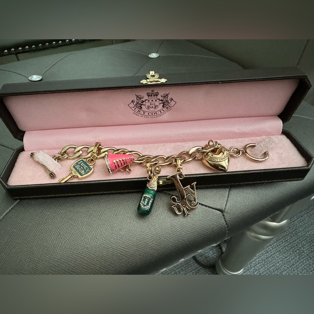 Juicy Couture bracelet with 5 charms included